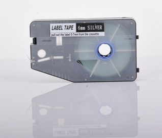 gaveta de fita de prata do toque da fita 20M.p do fabricante da etiqueta de 6mm para a impressora da identificação do cabo