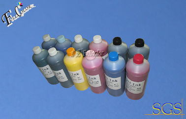 Tinta do pigmento da impressora de cores de Refiillable 12 para a série de Canon IPF 8400 9400 garrafas de tintas compatíveis do cartucho de tinta da impressora