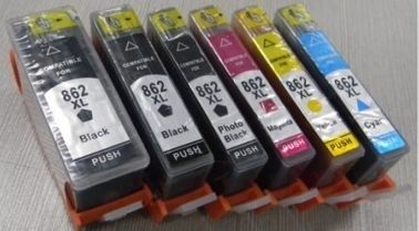 Cartuchos de tinta compatíveis da impressora com a microplaqueta permanente para os cavalos-força 862XL