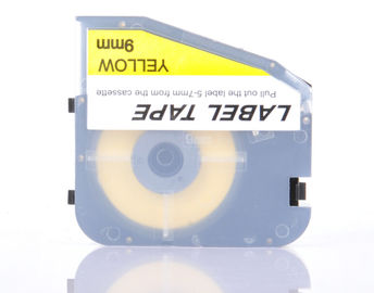 gaveta de fita da fita 9mm do fabricante da etiqueta do amarelo do toque de p para a impressora do tubo