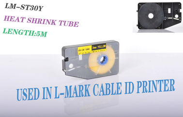 calor amarelo do 2:1 de 3.0mm - tubo shrinkable resistente para a impressora da identificação do cabo