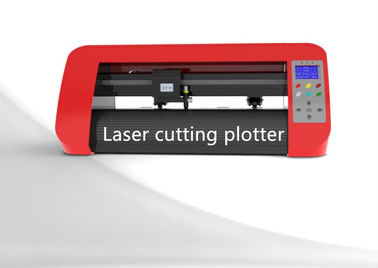 Vermelho 12" plotador do corte do laser da etiqueta mini com sistema óptico do olho da visão