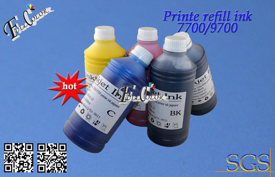 Tinta de impressora compatível da revisão do cliente de 5 estrelas para pacote da garrafa 9710 7710 1000ml de Epson o pro para o revendedor