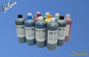 Tinta do pigmento da impressora de cores de Refiillable 12 para a série de Canon IPF 8400 9400 garrafas de tintas compatíveis do cartucho de tinta da impressora