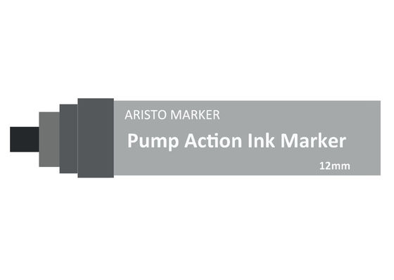 Pena de marcador à base de álcool recarregável da tinta da ação de bomba com Tipe do formão de 7mm 12mm 15mm