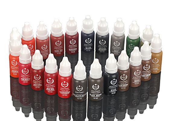 24 pigmentos permanentes da composição de Biotouch das cores para a cara, pigmento da tinta da tatuagem
