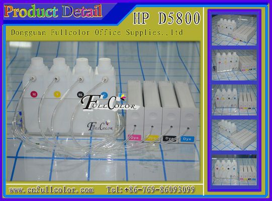 Sistema compatível de distribuição BK C M Y 1000ML do CISS do grande formato de HP81 HP Designjet D5800 pela cor