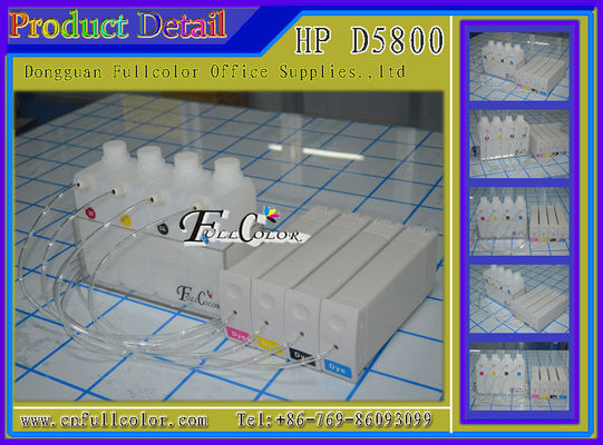 Sistema de fonte contínuo compatível da tinta da impressora BK C M Y do CISS HP Designjet D5800 de DIY HP81