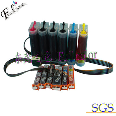 BK, BK, C, M, Y, GY cobrem o sistema de fonte contínuo da tinta do CISS do tanque para a impressora de Canon ip6140