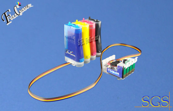 Sistema de fonte contínuo da tinta do CISS da impressora compatível para o jogo da tinta do reenchimento do cartucho do epson T1281 da impressora SX130