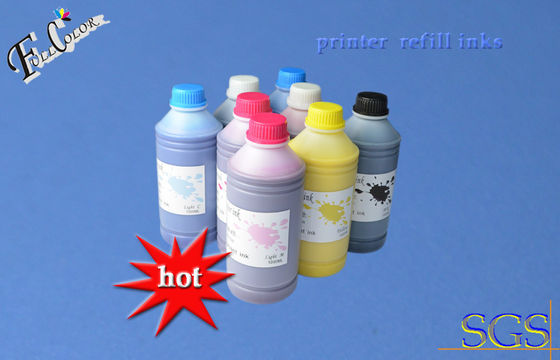 A tinta larga do pigmento da impressora do formato de 8 cores, tintas impermeáveis para o cartucho de tinta hp70 reenche tintas do pigmento