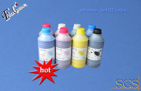 A tinta larga do pigmento da impressora do formato de 8 cores, tintas impermeáveis para o cartucho de tinta hp70 reenche tintas do pigmento