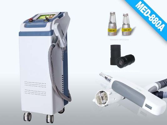 o tamanho de ponto branco e cinzento 2 do laser, 8mm Q comutou o removedor da tatuagem da energia de laser do ND YAG