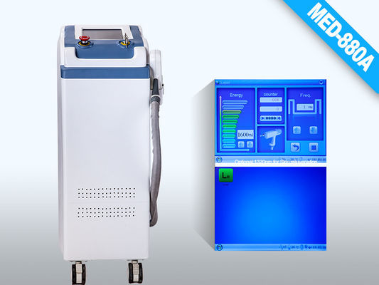 o tamanho de ponto branco e cinzento 2 do laser, 8mm Q comutou o removedor da tatuagem da energia de laser do ND YAG